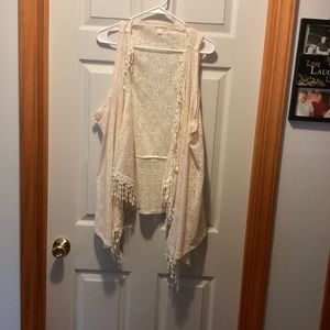 Love on a Hanger lace vest